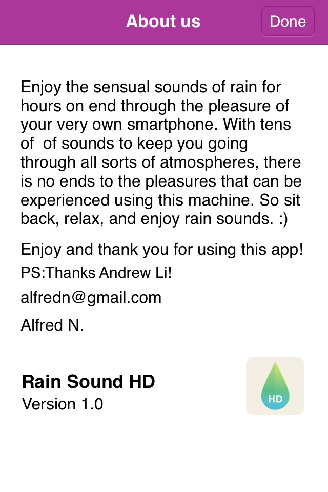 Rain Sounds HD screenshot 4