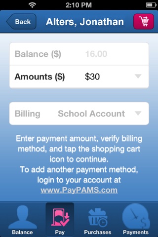 PayPAMS screenshot 4