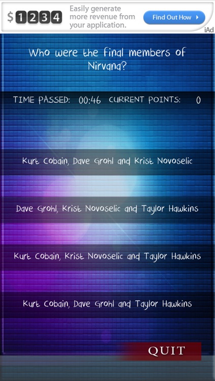 Music Trivia Quiz - Trivia for Famous Music Bands screenshot-4