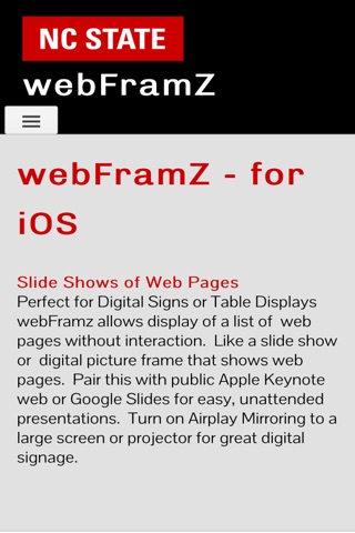 webFramZ screenshot 2