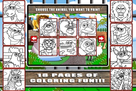 Coloring World: My Zoo Animal Friends Draw & Color Book for Kids FREE screenshot 3