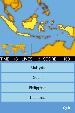 Countries of the World Quiz screenshot 3