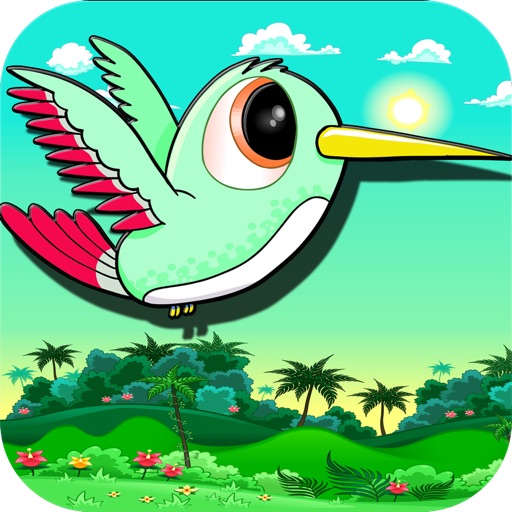 Flying Hummingbird - A Flyer Style Bird Adventure Testing Skill and Timing iOS App