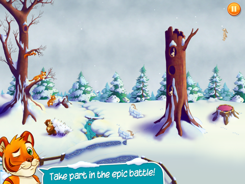 Pato & Friends Snowball Fight HD screenshot 2