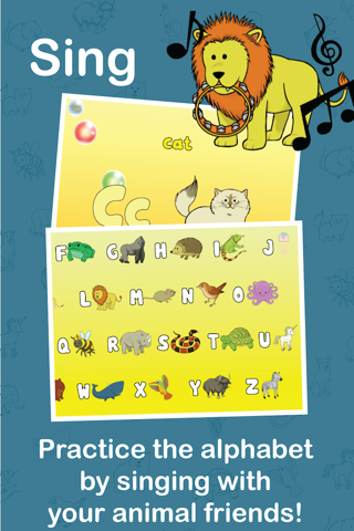 Alphabet Animals Sing and Draw screenshot 2