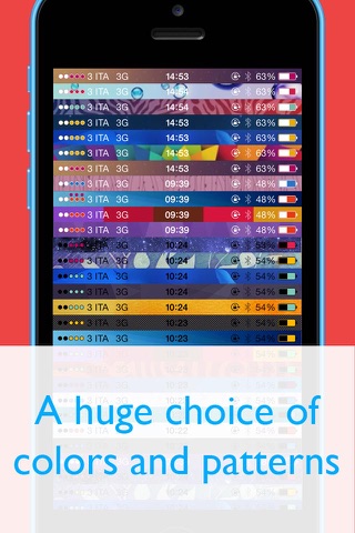 Color bar at the top (customize and change wallpapers for iOS 7) screenshot 3