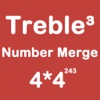 Number Merge Treble 4X4 - Merging Number Block And Playing With Piano Music