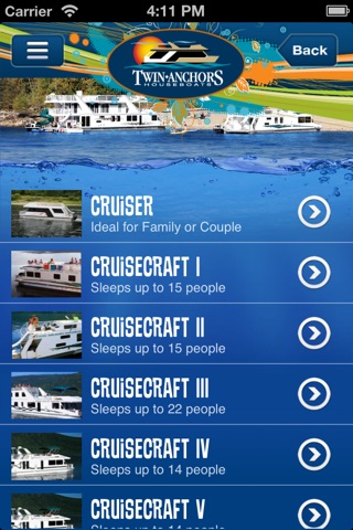Twin Anchors Houseboat Vacations screenshot 2