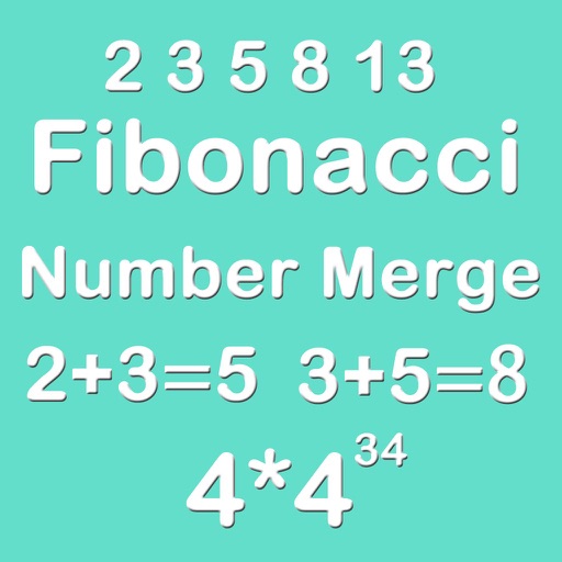 Number Merge Fibonacci 4X4 - Sliding Number Tiles And  Playing With Piano Music icon