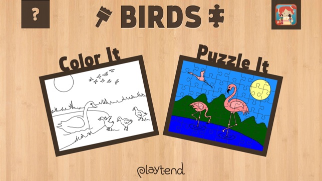 Color It Puzzle It: Birds Lite