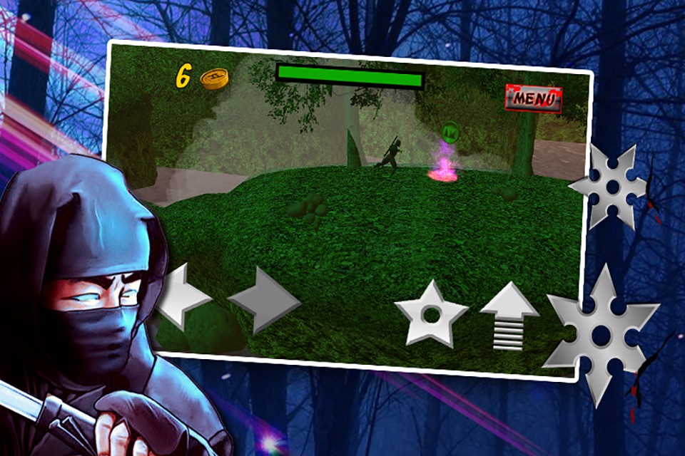 3D Ninja Warrior Run (a platform shooting game) screenshot 4