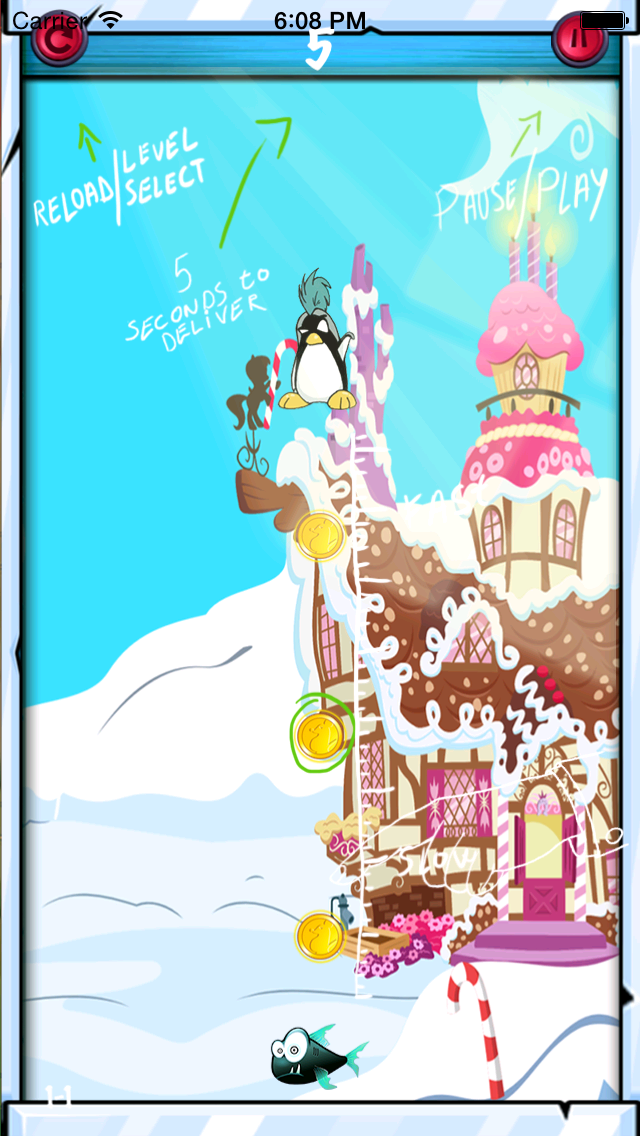 Super Penguin Needs Fish- Feed Me Now