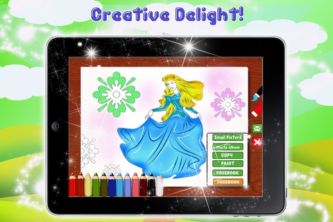 Princess Cinderella Colorbook Pro screenshot 4