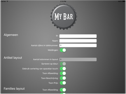 MyBar tablet version screenshot 2