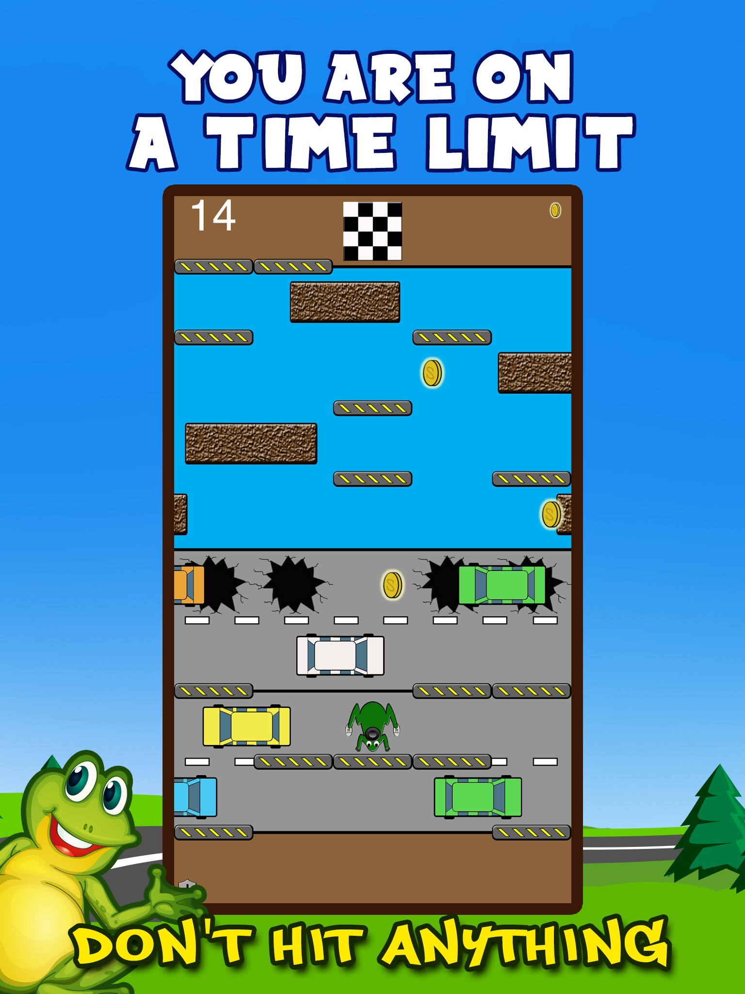 Froodie: Frog free jump - Frogger Froggy for iPad screenshot 2
