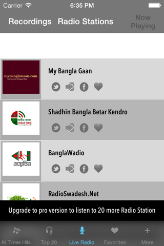 Best of Bengali Songs and Live Radio screenshot 4