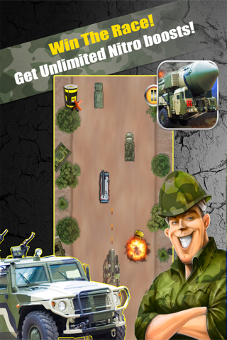 eXtreme Army Trucks Battlefield Racing Rage : Realistic Hummer, Armor Jeep and GS Missile launcher Race Game screenshot 3