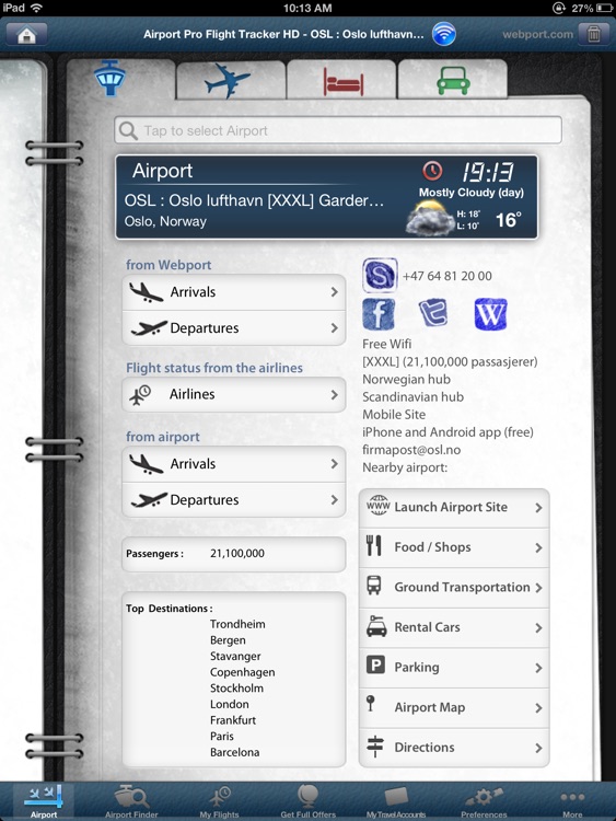 Oslo Airport Pro (OSL) + Flight Tracker HD
