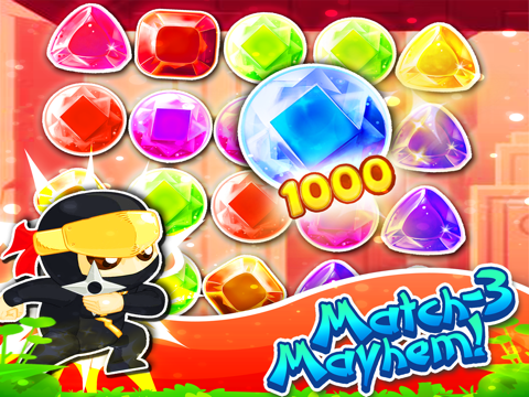 Jewel s Ninja Match-3 - diamond game and kids digger s mania hd free Games