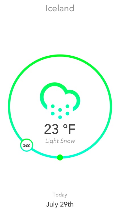 Aura - A Minimal Hourly Weather Forecast App screenshot-3