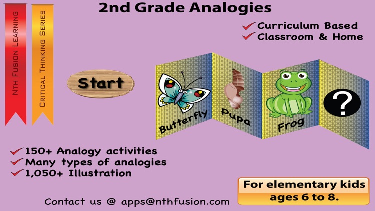 2nd Grade Picture Analogy for classrooms and home schools