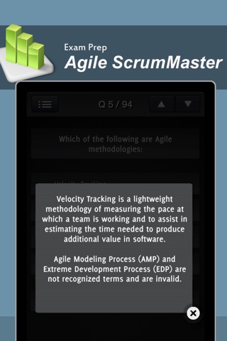 Agile Scrum Master Exam screenshot 3