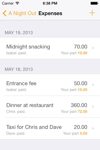 Tally App: Share expenses screenshot 2