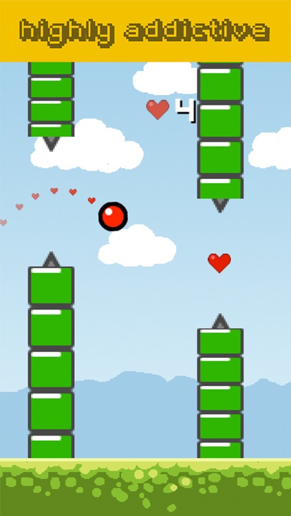 Flying Red Bouncing Ball- Wrecking Spikes