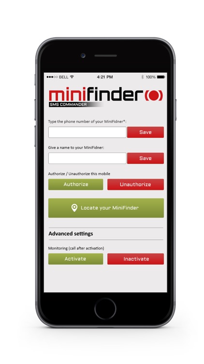 MiniFinder® SMS Commander