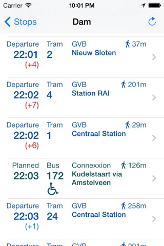 Openbaar Vervoer: real time Dutch public transport status screenshot 2