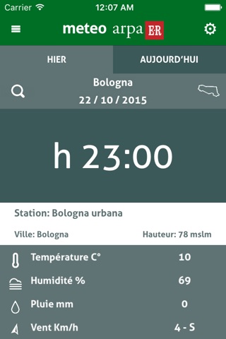 Meteo Arpa ER screenshot 2