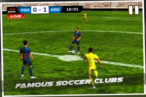 Footccer: Real Football 2014 - A 3D Soccer clubs championship league screenshot 2