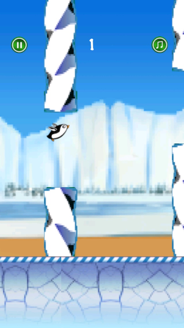 スーパーペンギンの飛行 アプリゲーム無料おすすめ面白いミニ脱出ジャンプ人気レトロおもしろ飛行機フリーいこども Iphoneアプリ Applion