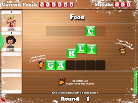 Crazy Word Scramble Lite screenshot 3