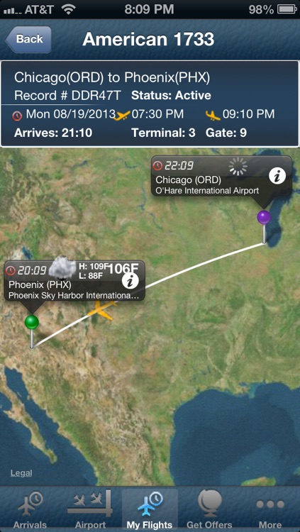 Phoenix Airport + Flight Tracker Premium