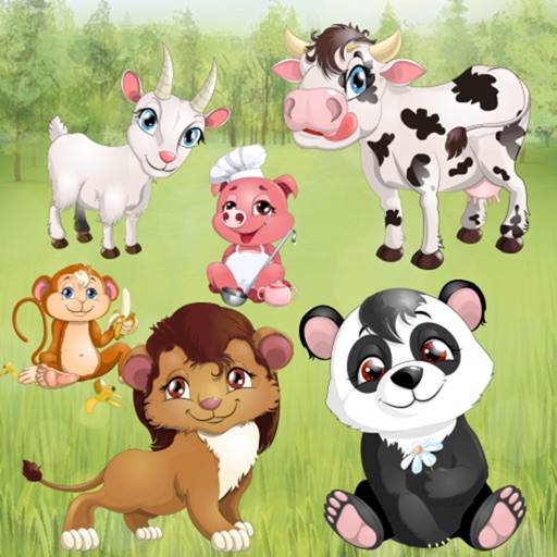 Animals for Toddlers and Kids : puzzle games with pets and wild animals ! icon