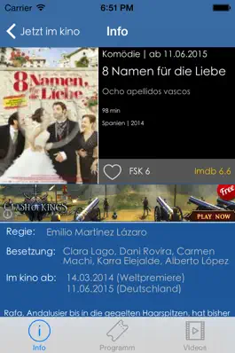 Game screenshot AbInsKino - Kinoprogramm für Deutschland, Österreich und die Schweiz hack