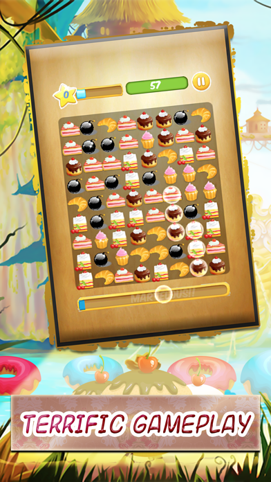 sweet pastry - super arcade delicious sweet candy to match three pastry best match three game for iPhone and iPadのおすすめ画像4