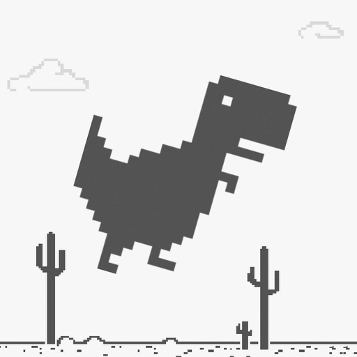 steve - the jumping dinosaur widget game