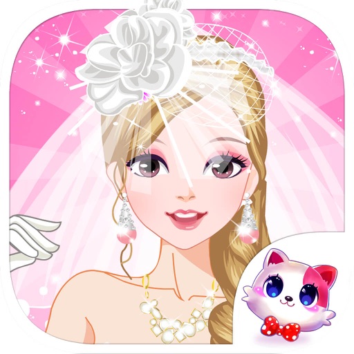 玫瑰新娘的嫁衣 - 公主和王子的婚礼婚纱沙龙女孩益智休闲小游戏 icon