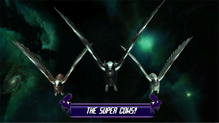 Flying Cow Rescue Galaxy Game : The Super Cow Flying Simulator Game of 2016 screenshot-3