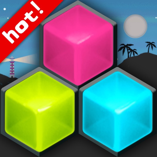 Hexagon Fit: 100/100 Hex Matrix Square Merged Puzzle Game iOS App