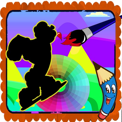 Paint Kids Popeye Free Edition iOS App