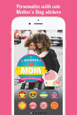 Mothers Day FREE Instant Photo Sticker App screenshot 2