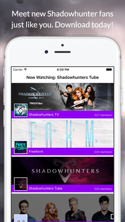 Fan Club for Shadowhunters - Live Chat & Videos screenshot-3