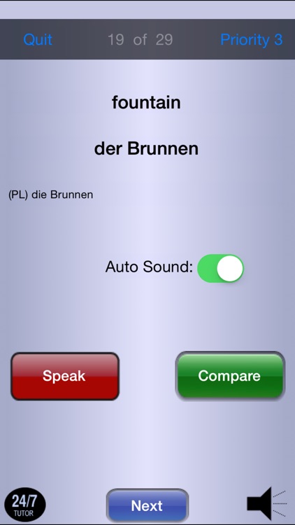 German Vocabulary 24/7 Language Learning screenshot-4