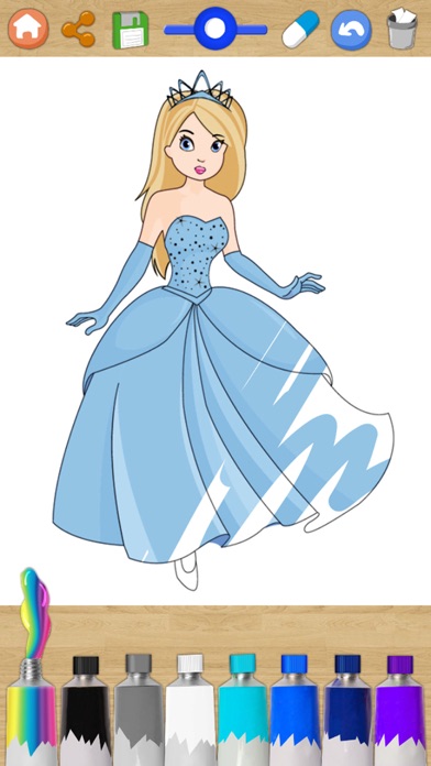 How to cancel & delete Color and paint drawings of Princesses with magic marker my princess - Premium from iphone & ipad 4