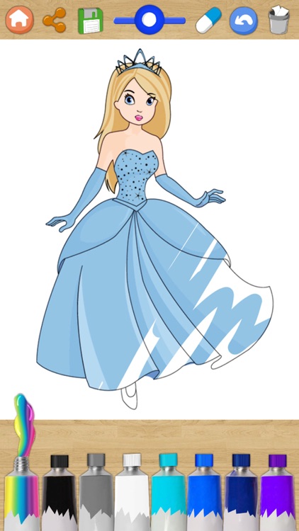 Color and paint drawings of Princesses with magic marker my princess - Premium screenshot-3