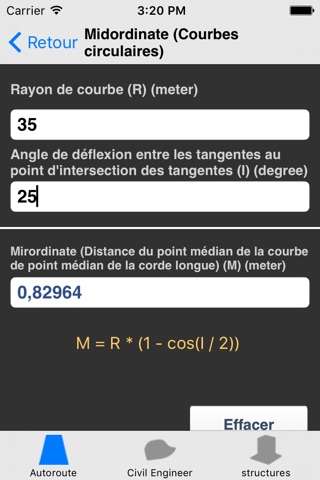 Highways & Roadwork Calculator screenshot 2