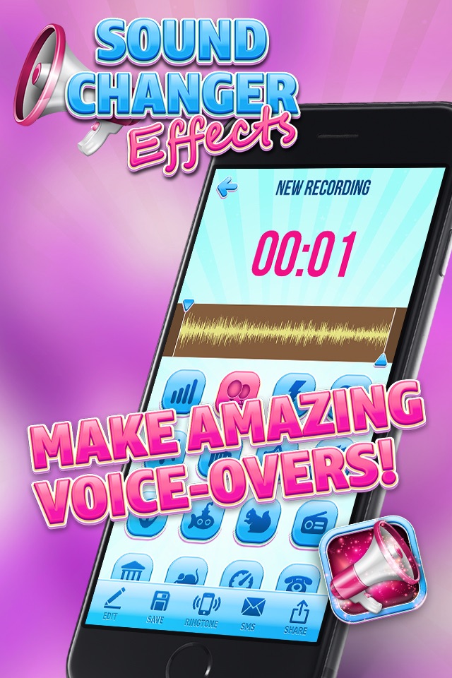 Sound Changer Effects – Edit Recordings with Cool Voice Recorder and Modifier App screenshot 3